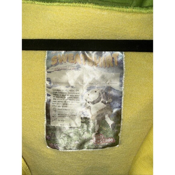 MENS XL Green & Yellow Hoodie USASA Snowboard Championships App Series - Picture 5 of 10